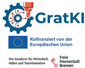 Projektlogo KI-gestützte Entgratung von Bauteilen mittels modularer Entgratmaschine und Reinforcement Learning