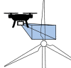 Projektlogo Entwicklung einer Drohne mit Anhaftungsvorrichtung zur Inspektion von Windkraftanlagen